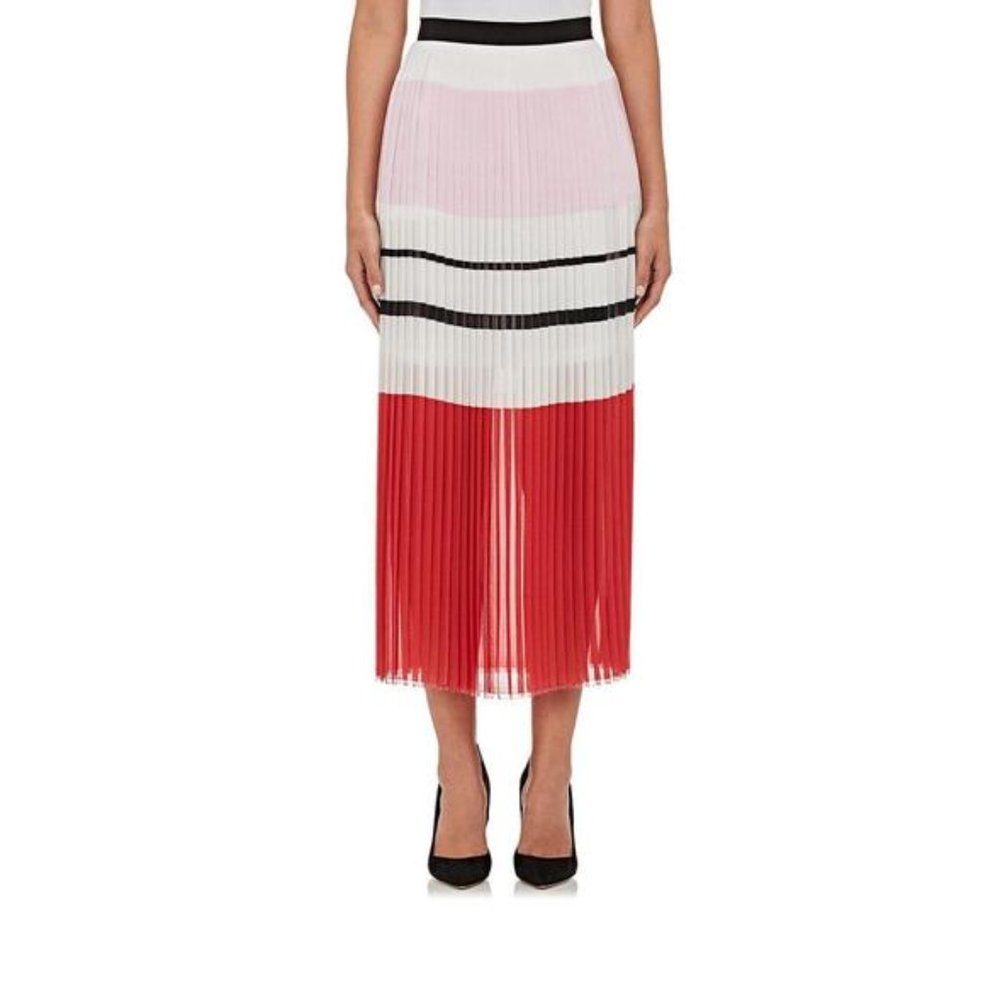 N / Nicholas Color Block Pleated Skirt Size 0 - image 1